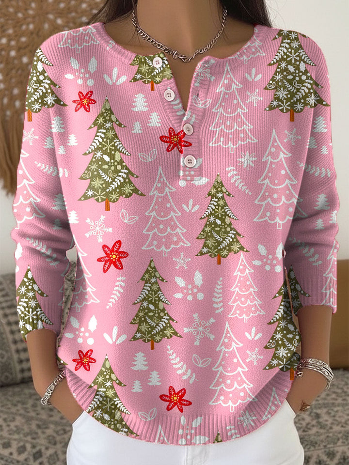 Chloe | Christmas Sweater with Buttons