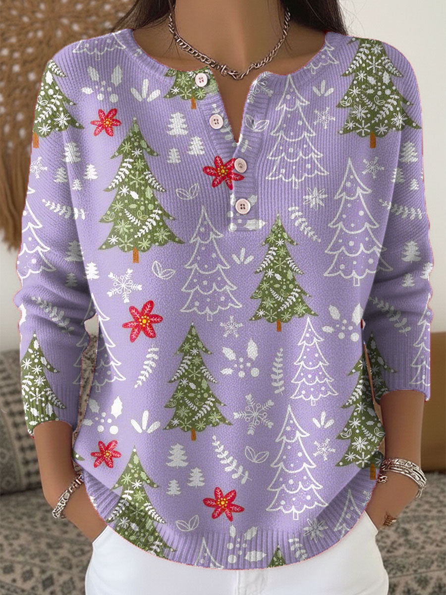 Chloe | Christmas Sweater with Buttons