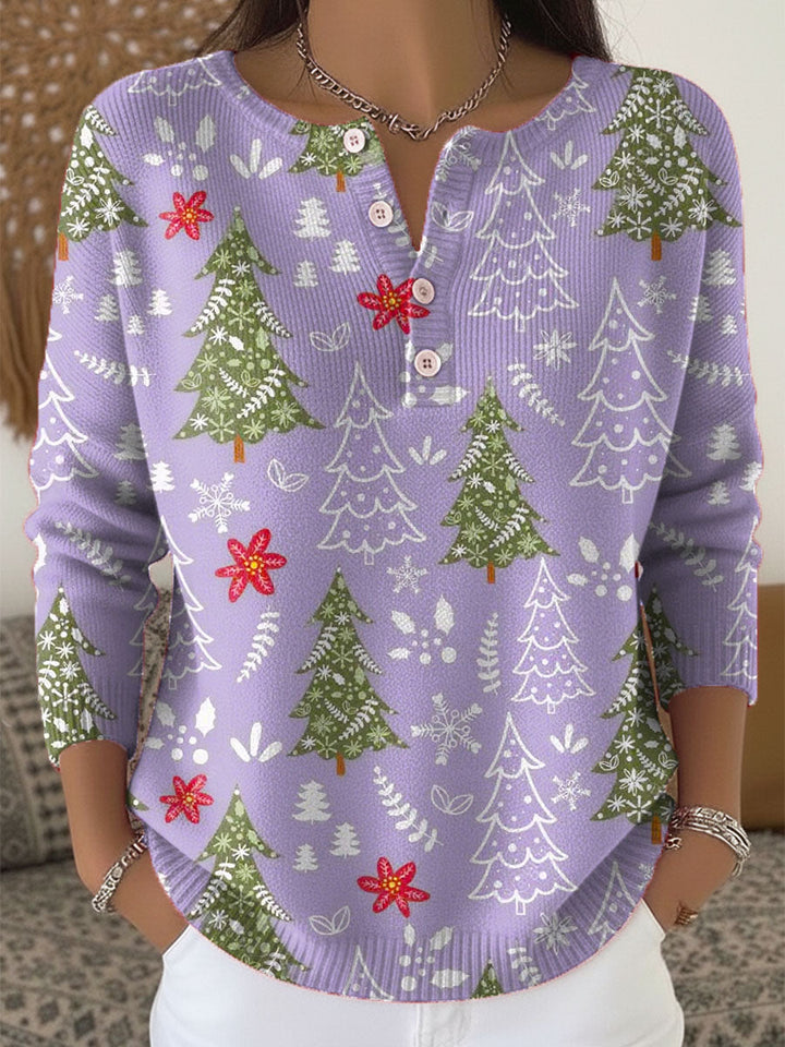 Chloe | Christmas Sweater with Buttons