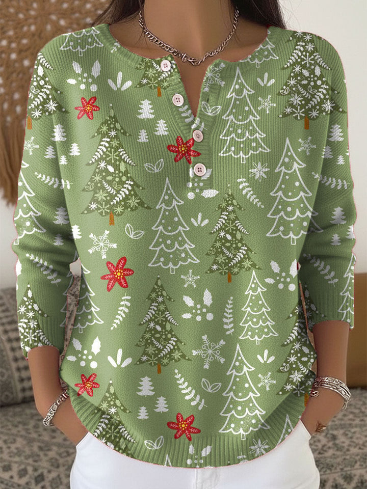 Chloe | Christmas Sweater with Buttons