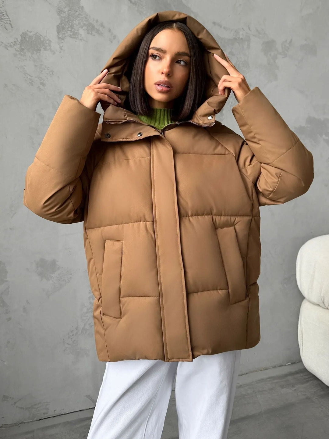 Ladies' Fashionable Oversized Down Jacket