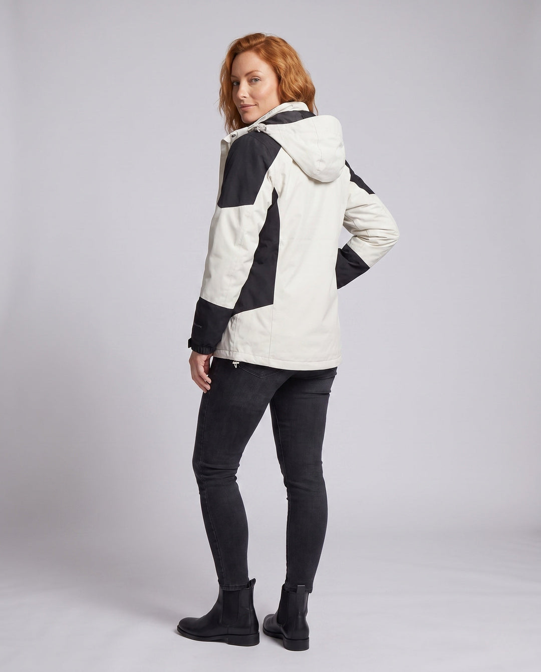 Ladies' Waterproof Two-Layer Outdoor Jacket with Hood, Breathable Membrane and Adjustable Hem