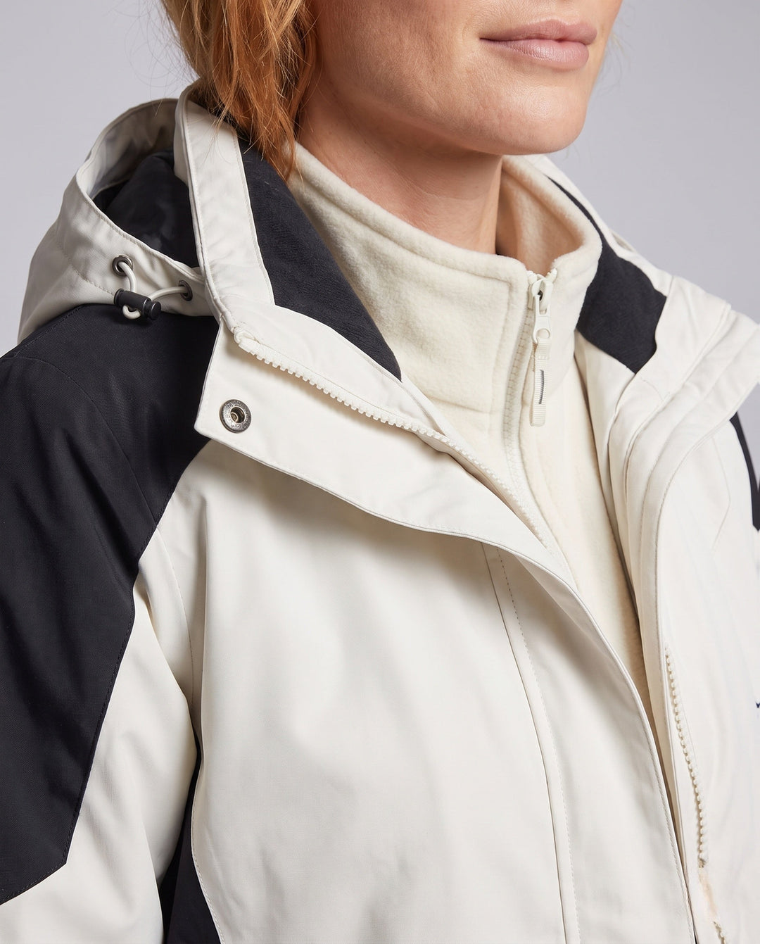 Ladies' Waterproof Two-Layer Outdoor Jacket with Hood, Breathable Membrane and Adjustable Hem