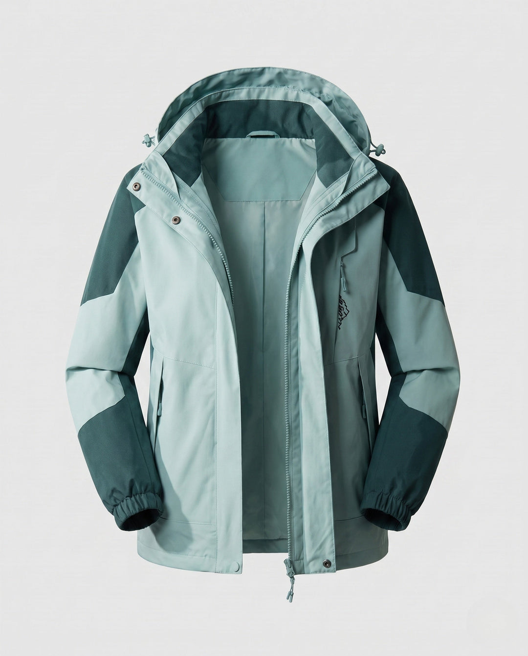 Ladies' Waterproof Two-Layer Outdoor Jacket with Hood, Breathable Membrane and Adjustable Hem
