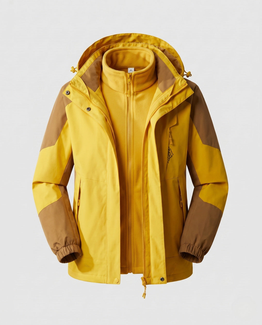 Ladies' Waterproof Two-Layer Outdoor Jacket with Hood, Breathable Membrane and Adjustable Hem