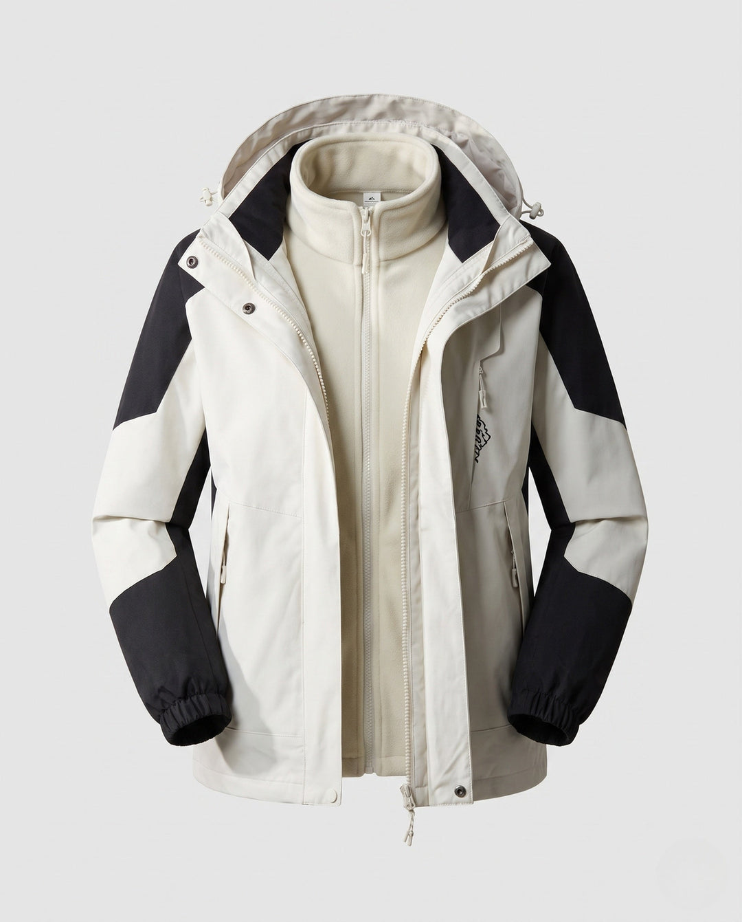 Ladies' Waterproof Two-Layer Outdoor Jacket with Hood, Breathable Membrane and Adjustable Hem