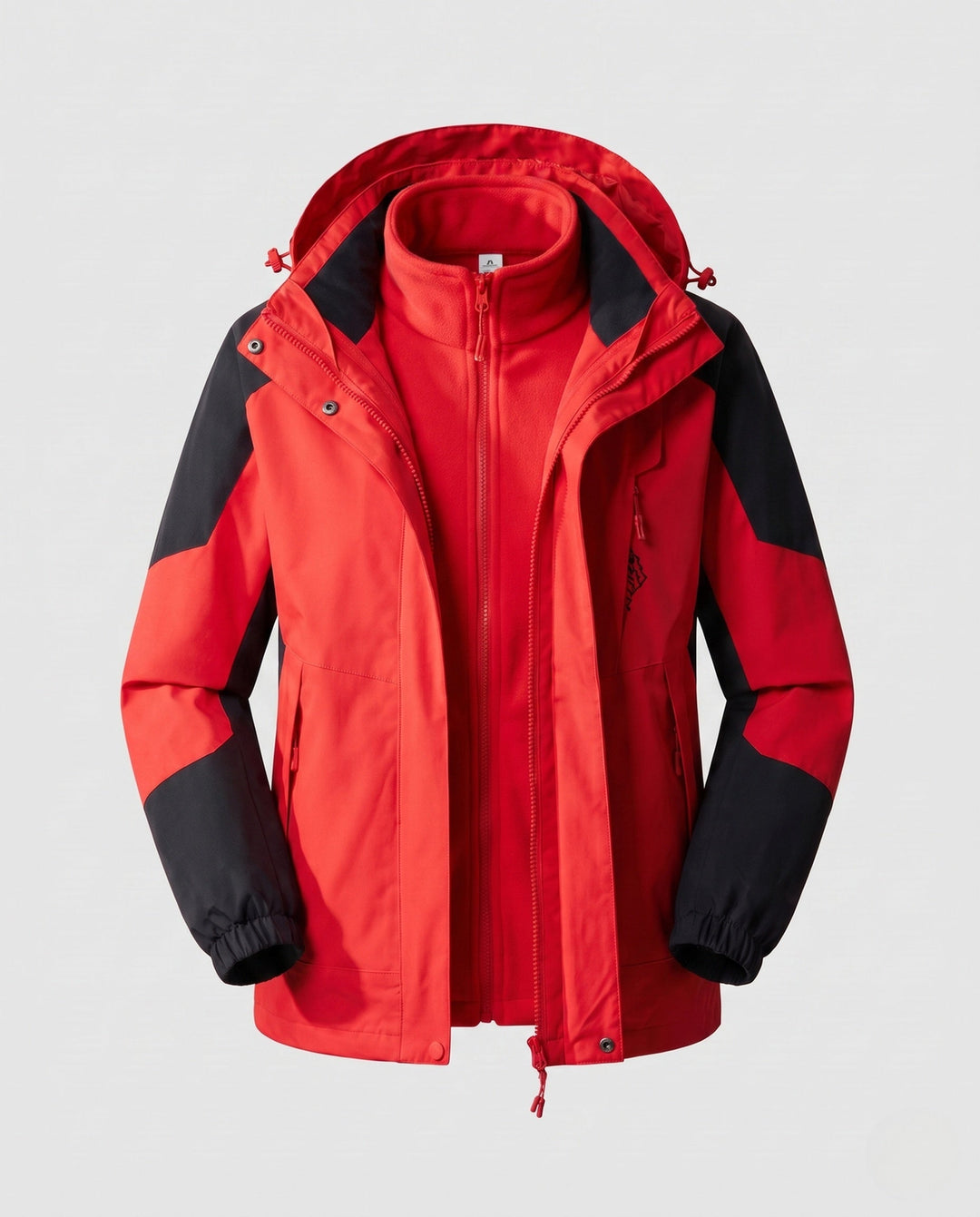 Ladies' Waterproof Two-Layer Outdoor Jacket with Hood, Breathable Membrane and Adjustable Hem