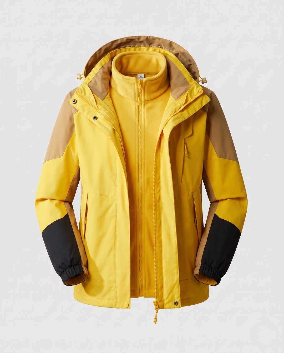 Ladies' Waterproof Two-Layer Outdoor Jacket with Hood, Breathable Membrane and Adjustable Hem