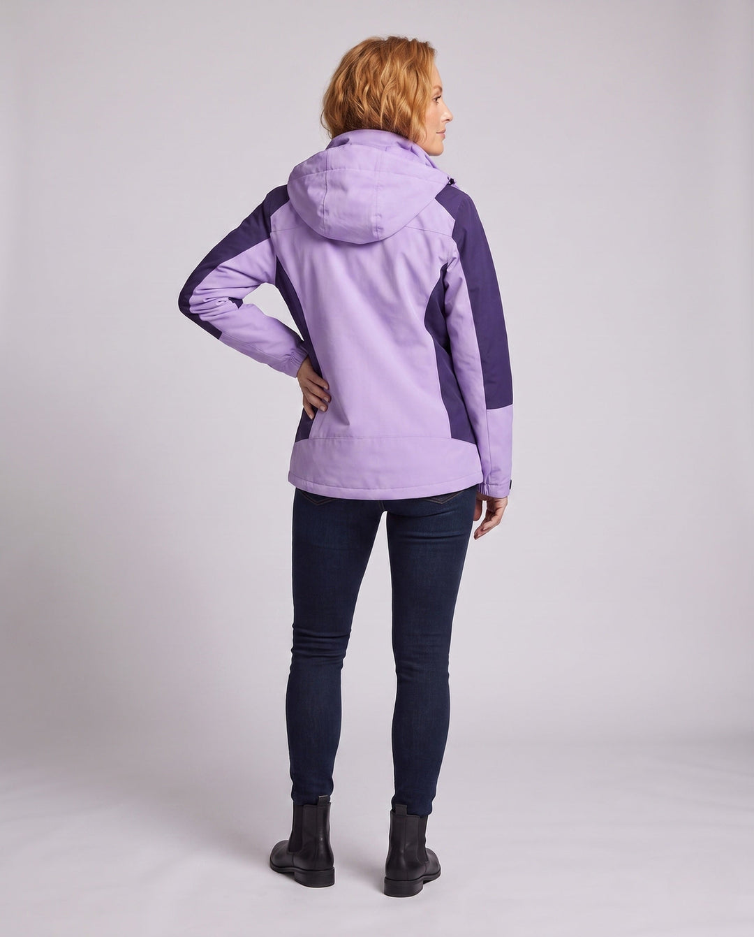Ladies' Two-Layer Softshell Parka with Warming Fleece Lining and Adjustable Hood