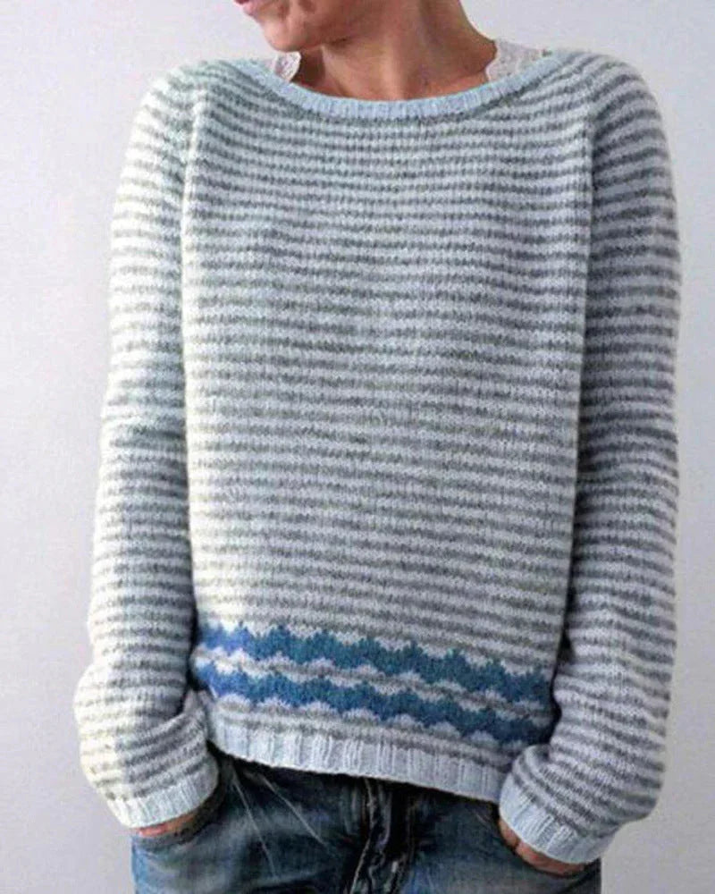 Alice | Women's Winter Christmas Jumper with Nordic Pattern