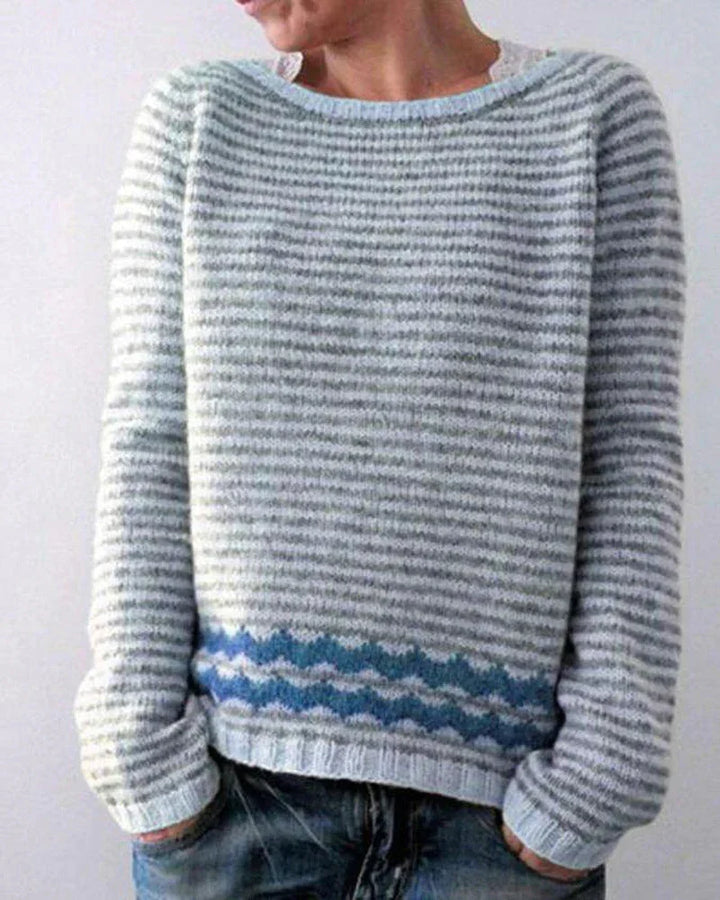Alice | Women's Winter Christmas Jumper with Nordic Pattern