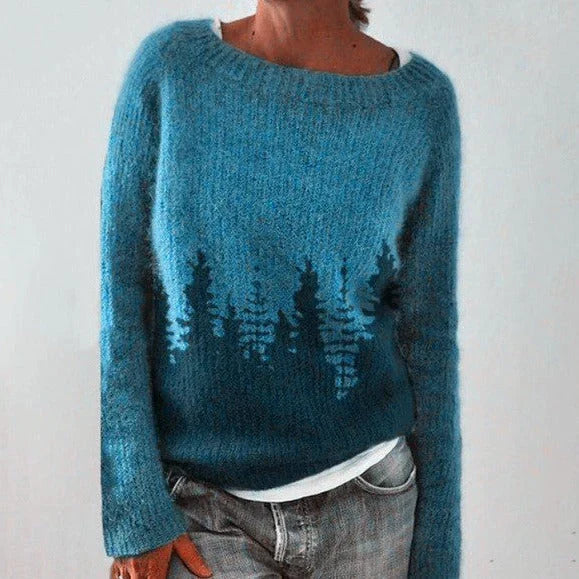 Alice | Women's Winter Christmas Jumper with Nordic Pattern