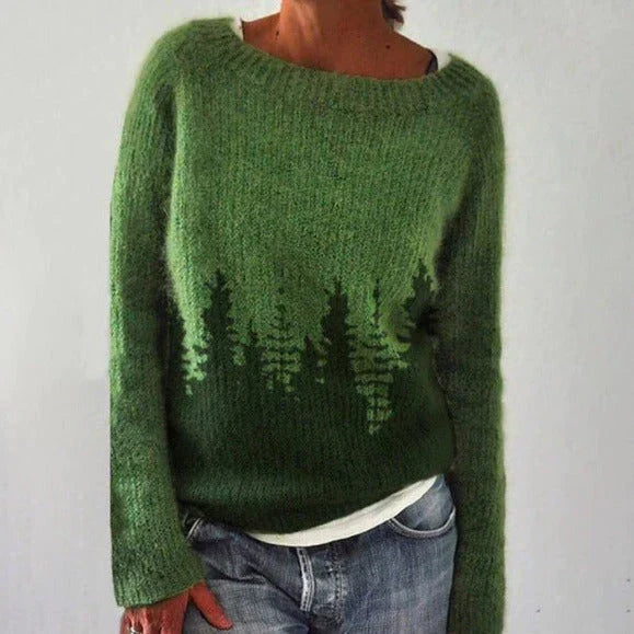 Alice | Women's Winter Christmas Jumper with Nordic Pattern