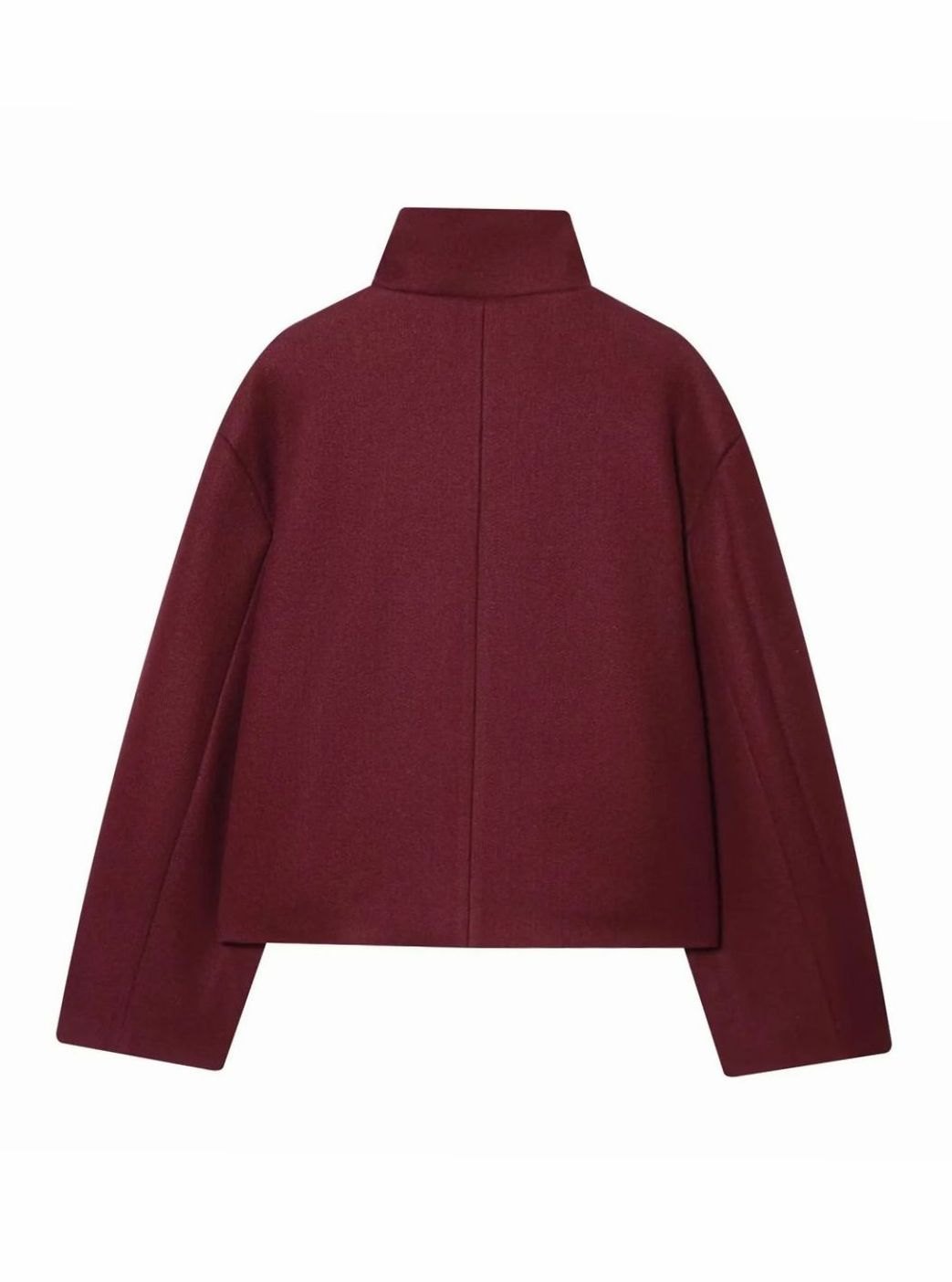 Sarah | Women's Vintage Stand Collar Wool Coat Short with Buttons