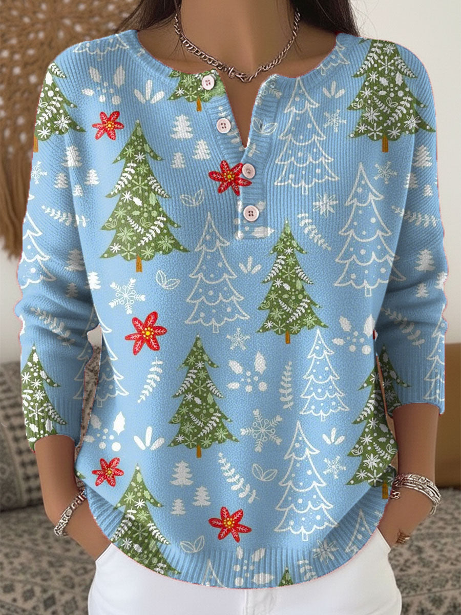 Chloe | Christmas Sweater with Buttons