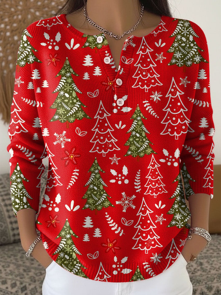 Chloe | Christmas Sweater with Buttons