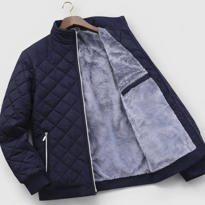 James | Men's Padded Winter Jacket with Soft Fleece Lining and Stand-Up Collar