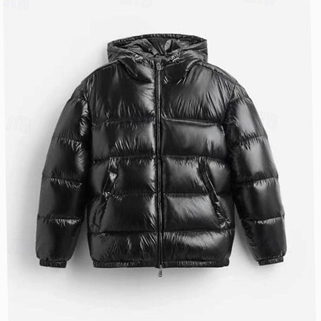 Elias | Men's Quilted Hooded Puffer Jacket with Zipper