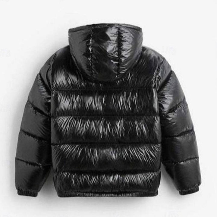 Elias | Men's Quilted Hooded Puffer Jacket with Zipper