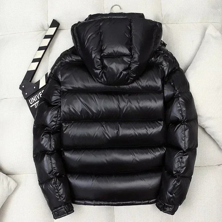 Freddie | Men's Winter Jacket Shiny Down Padded Jacket with Hood