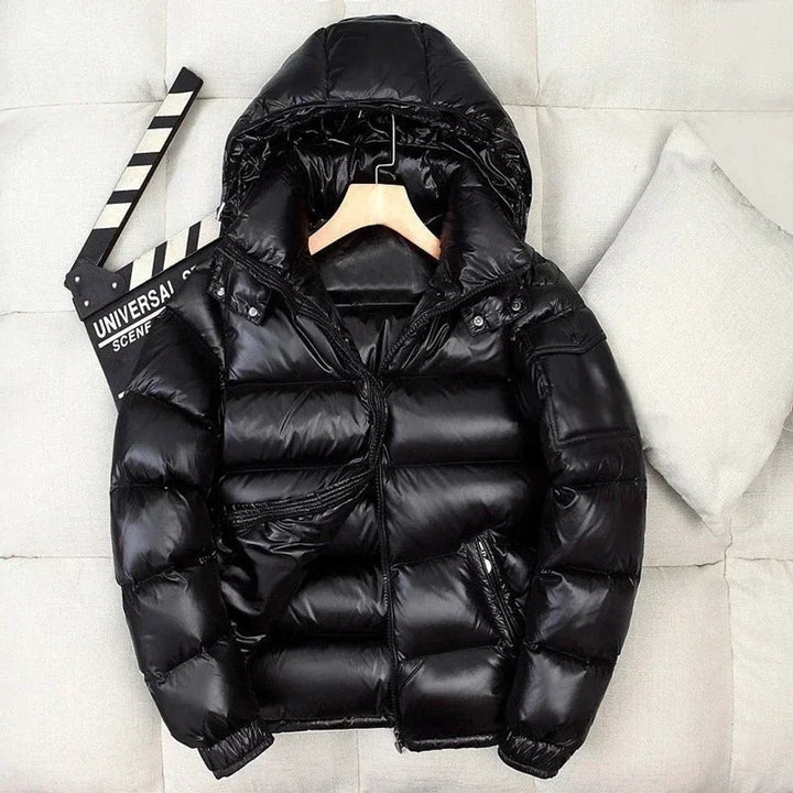 Freddie | Men's Winter Jacket Shiny Down Padded Jacket with Hood
