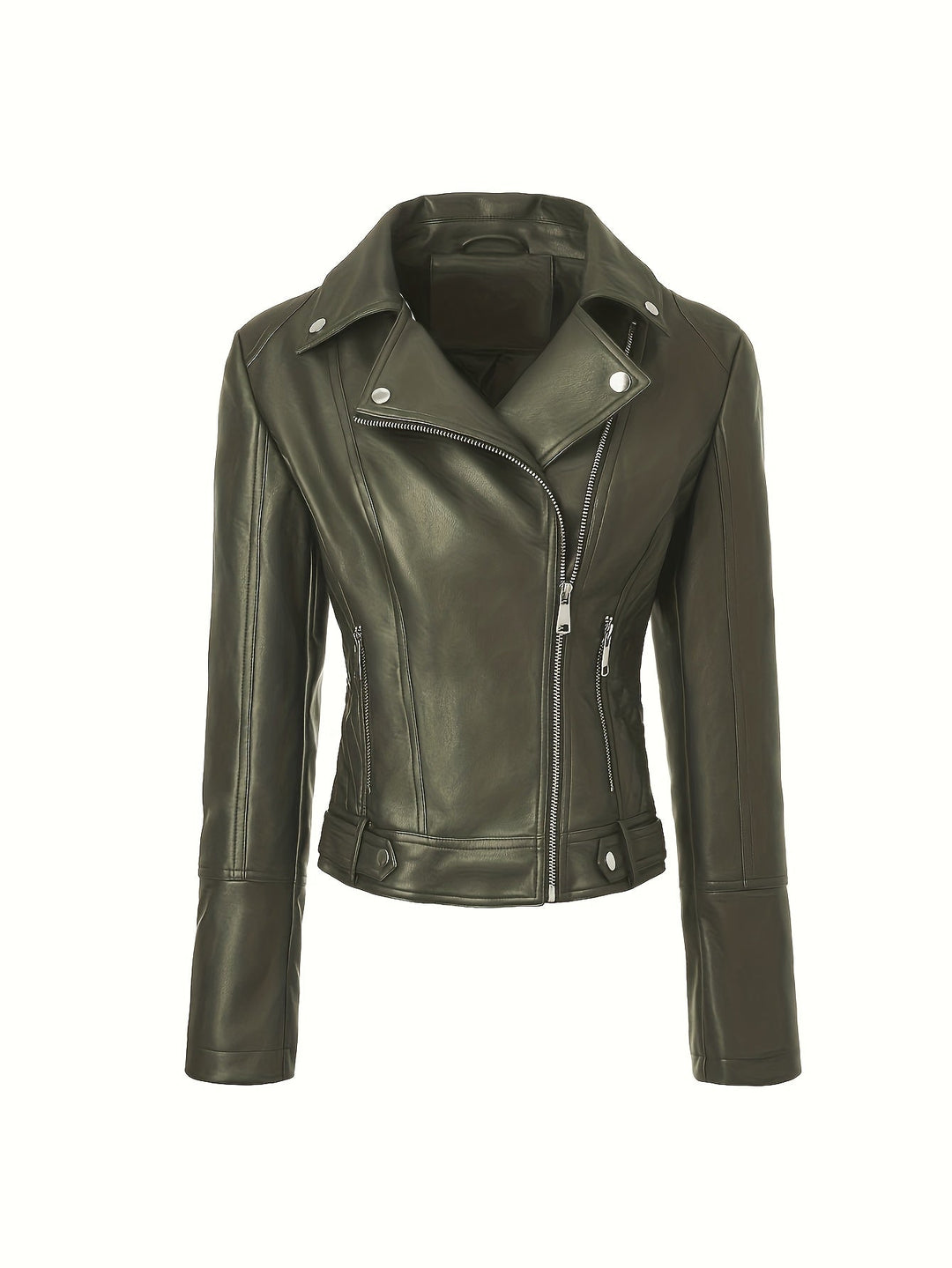 Lorvaine | Women's Faux Leather Biker Jacket