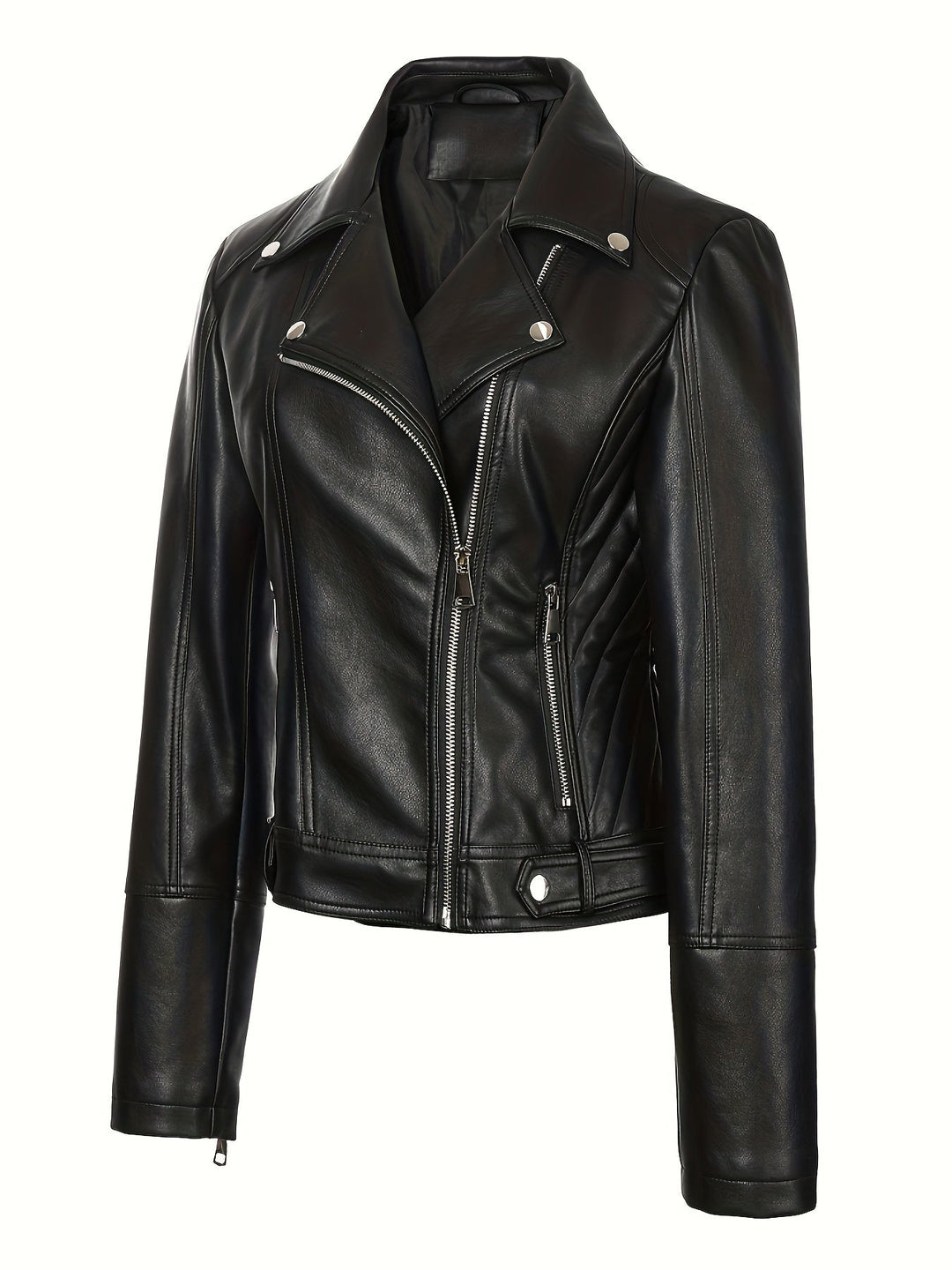 Lorvaine | Women's Faux Leather Biker Jacket